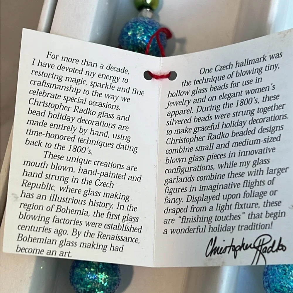 Christopher Radko Frosty Berry Garland 00-397-0